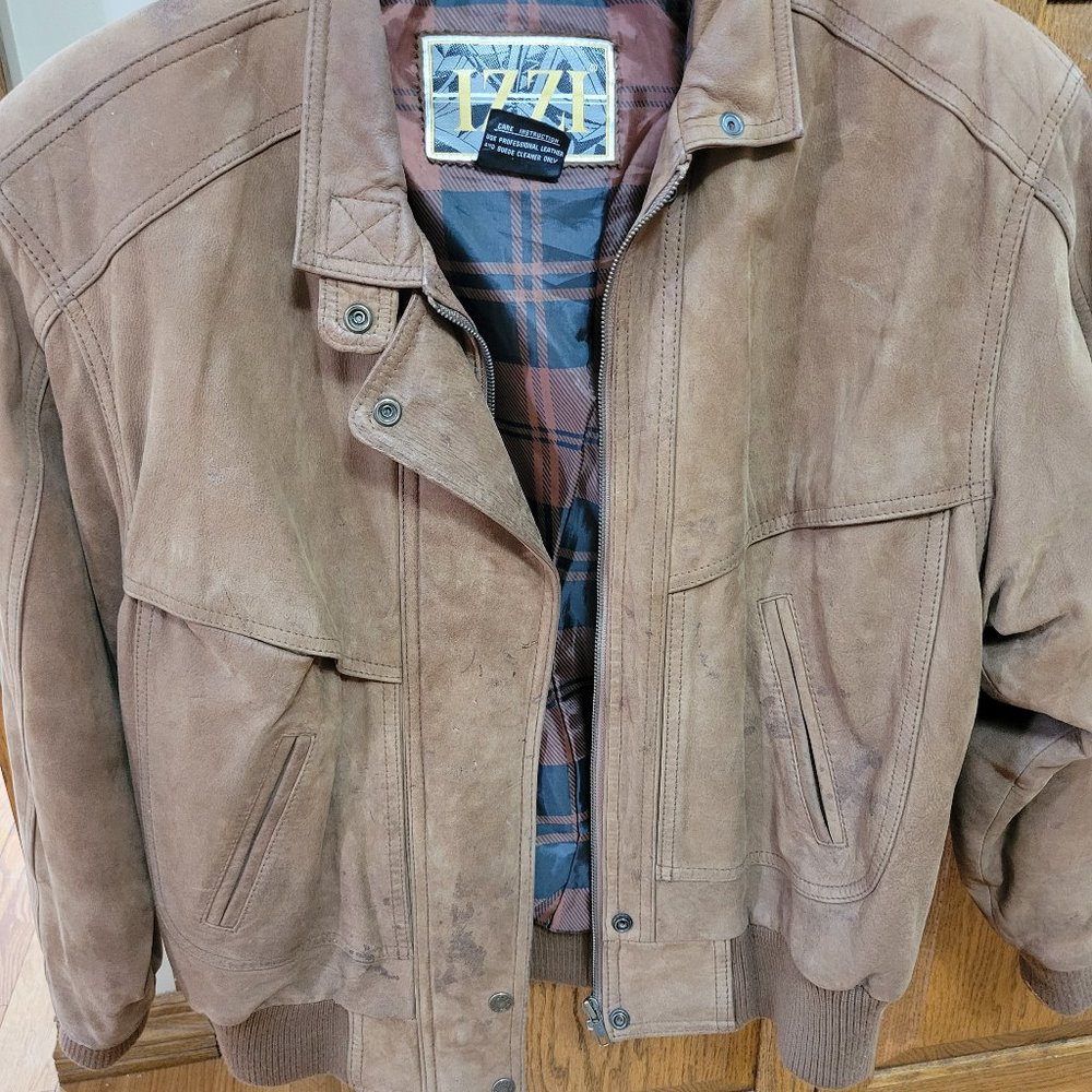 Izzi Brown Leather Jacket - Size M